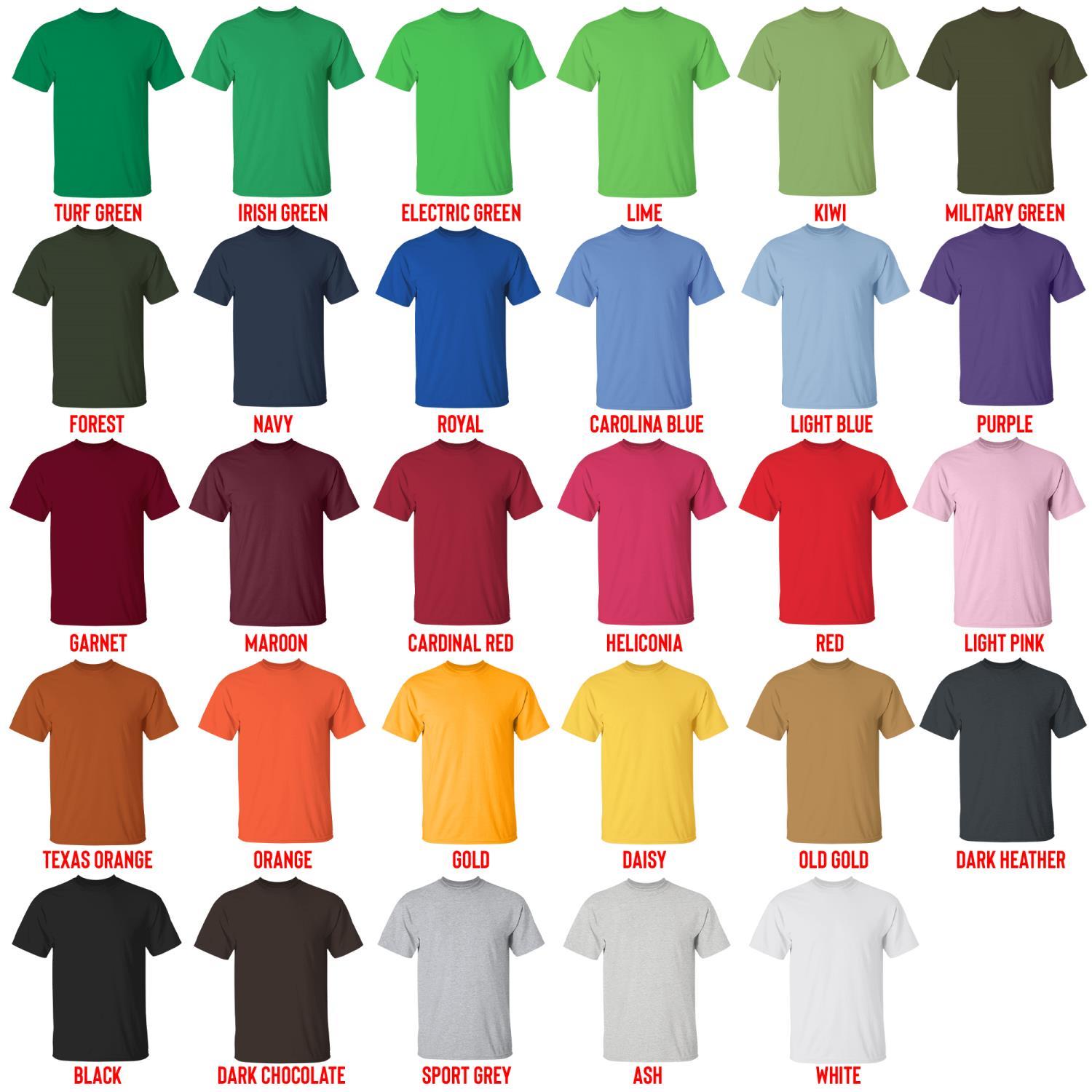t shirt color chart - The Walking Dead Shop
