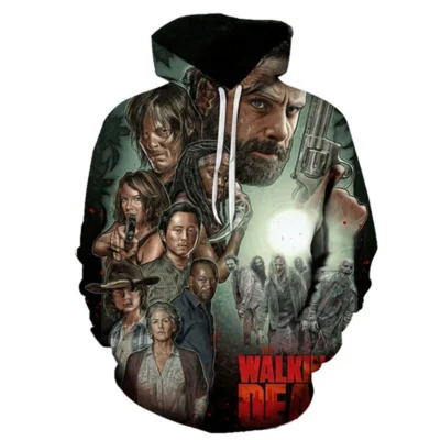 The Walking Dead Blood And Chaos 3D Hoodie