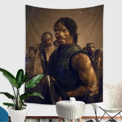 The Walking Dead Cursed Wasteland Tapestry