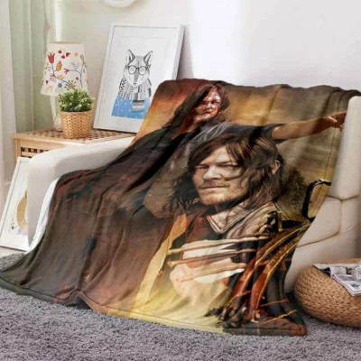 The Walking Dead Zombie Movie Blanket