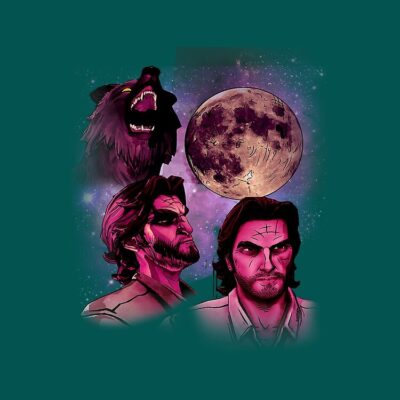 Alternative view of Three Bigby Wolf Moon Tote Bag