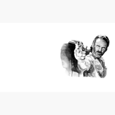 Alternative view of Rick Grimes Black And White Mug