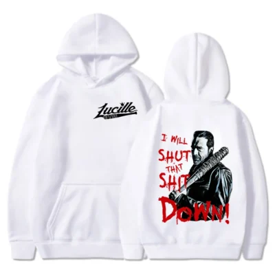Negan This Is Lucille The Walking Dead Printed Hoodie