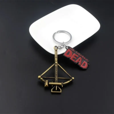 Alternative view of The Walking Dead Letter Logo Metal Keychain