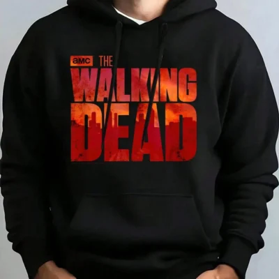 The Walking Dead Bloody Logo Hooded Hoodie