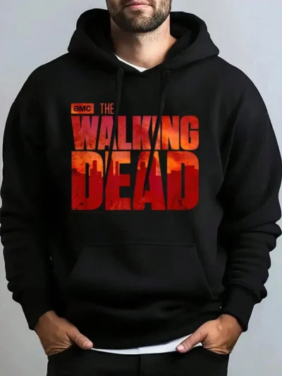 The Walking Dead Bloody Logo Hooded Hoodie