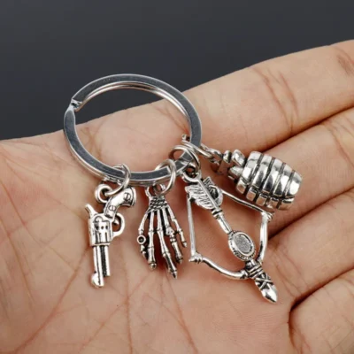The Walking Dead Gun Metal Keychain