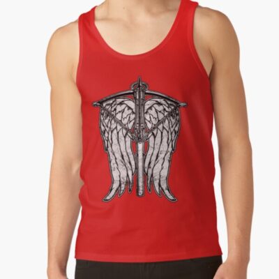 Alternative view of Angel Wings And Crossbow Dirty Tank Top