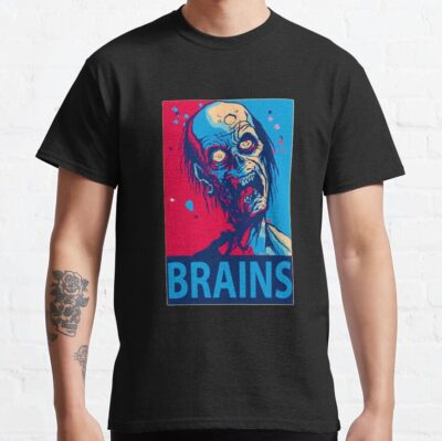 Brains Zombie The Walking Dead T-Shirt