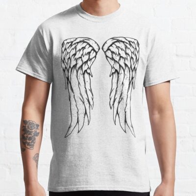 Alternative view of Daryl Dixon Wings Zombie T-Shirt