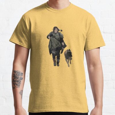 Alternative view of Daryl Dixon And Dog T-Shirt