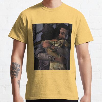 Alternative view of Lee And Clementine Hugging T-Shirt