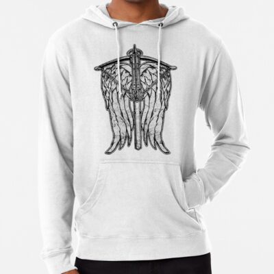 Alternative view of Angel Wings And Crossbow Dirty Hoodie