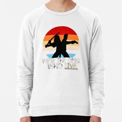 Alternative view of Retro Michonne And Rick Sweatshirt