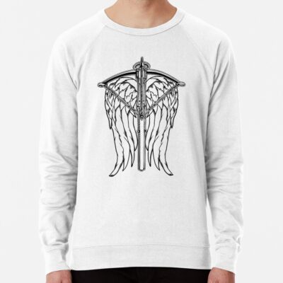 Alternative view of Angel Wings And Crossbow Clean Sweatshirt