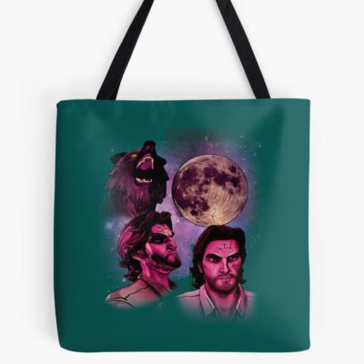 Three Bigby Wolf Moon Tote Bag