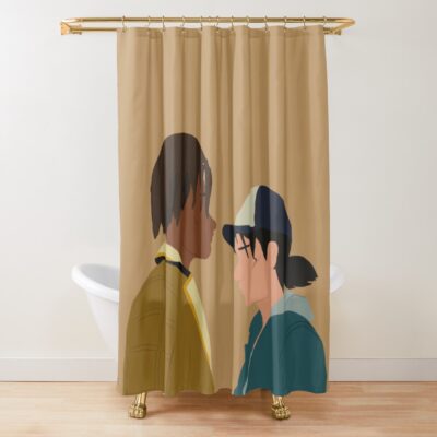 The Walking Dead Game Final Season Clementine And Louis Fan Art Shower Curtain