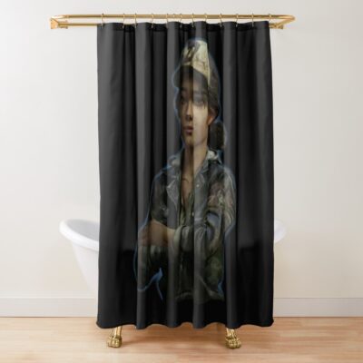 Clementine Walking Dead Telltales Cute Shower Curtain