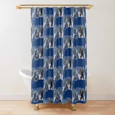 Alicia Clark Fear The Walking Dead Retro Style T Shirt Print Shower Curtain