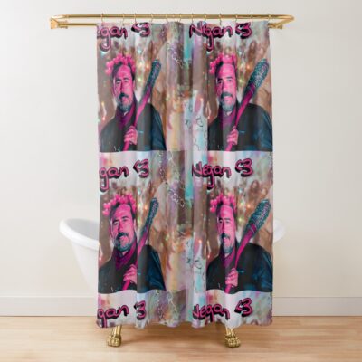 Negan The Walking Dead Shower Curtain