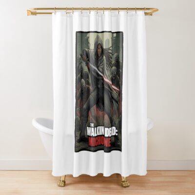 Michonne Grimes The Walking Dead Shower Curtain