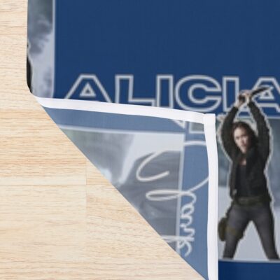Alternative view of Alicia Clark Fear The Walking Dead Retro Style T Shirt Print Shower Curtain